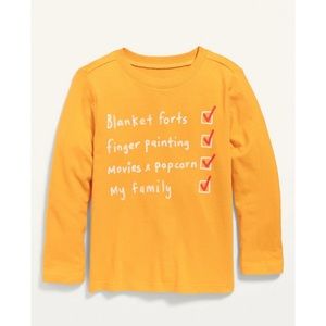 Old Navy Toddler Long Sleeve Graphic Tee Size 4T